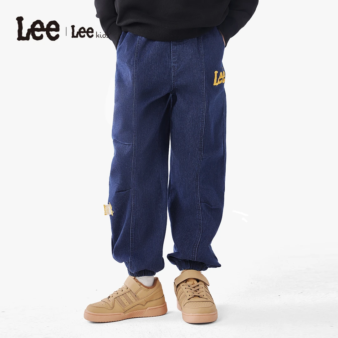 Lee儿童梭织水洗耐磨牛仔裤男童女童长裤收脚裤潮LK4X1FGB0051