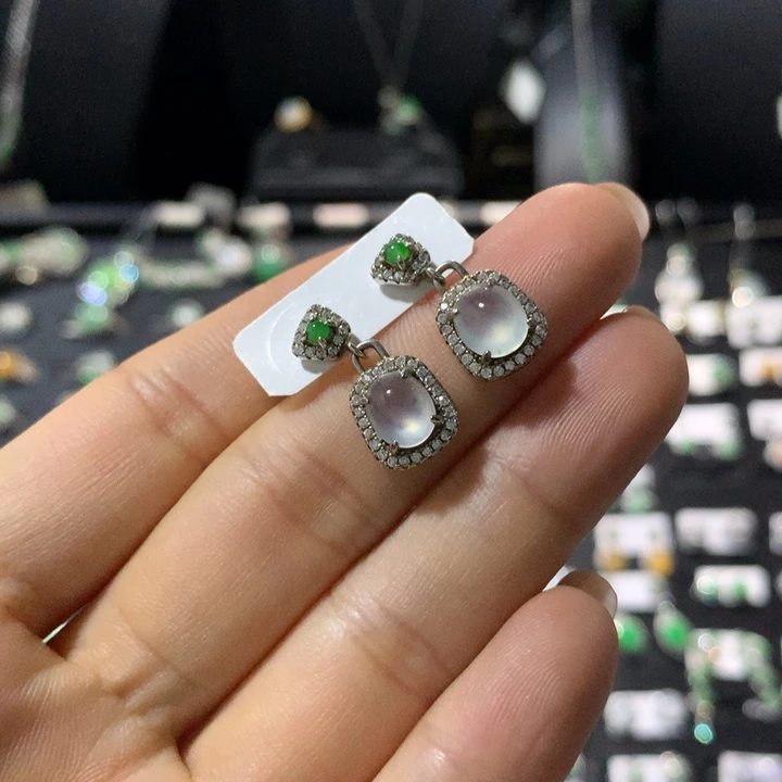 翡翠银S925镶嵌戒指
