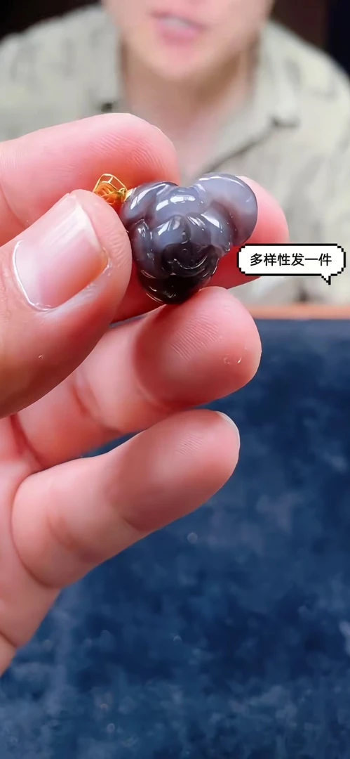 877036T20-3A81-烟紫莲花吊坠-多样性/发一件