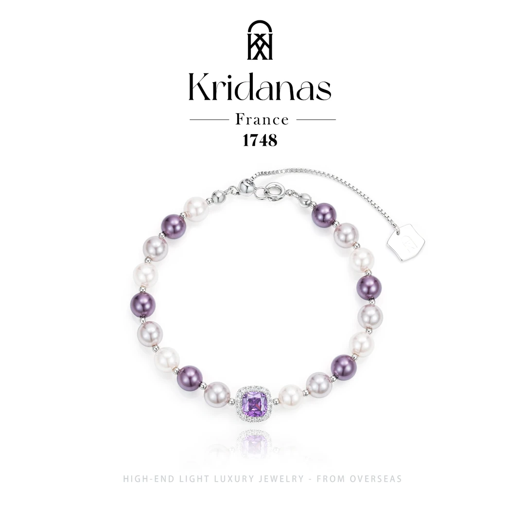 合金硅胶手链 【魅紫星辰】Kridanas设计师款轻奢手链U0155