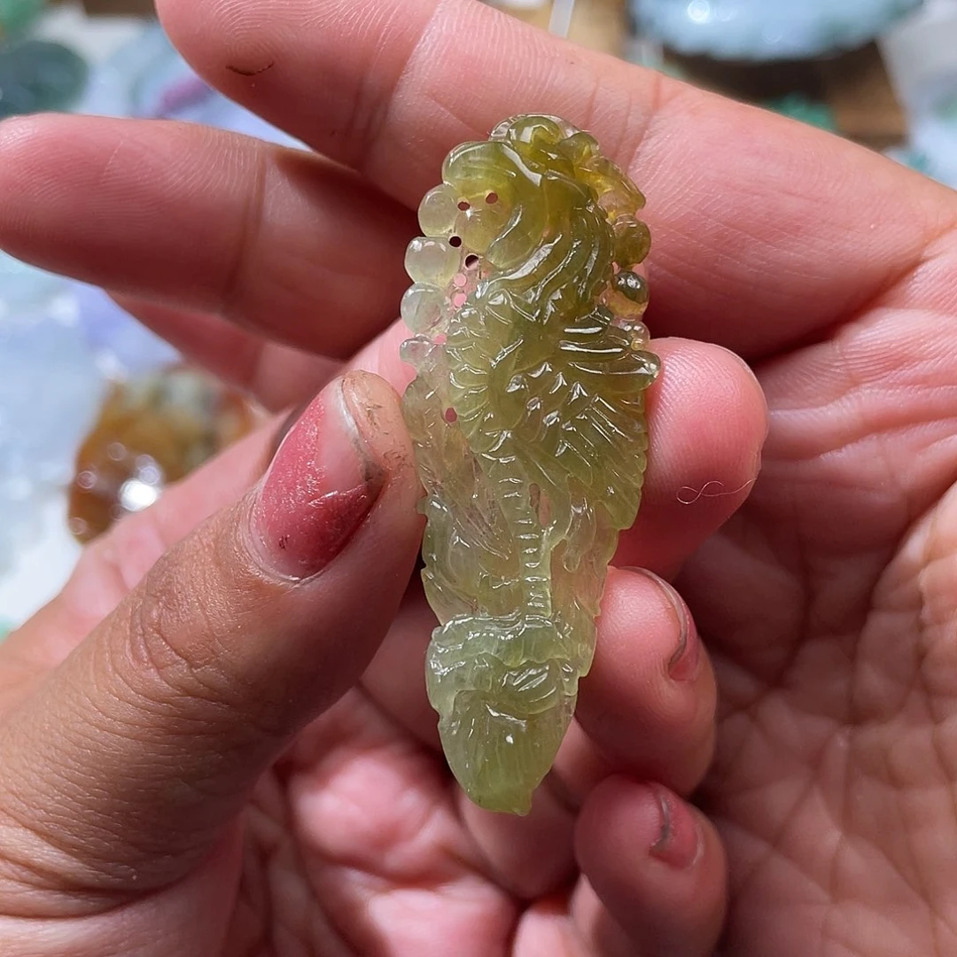 颈饰未镶嵌翡翠翡玉缘翡翠
