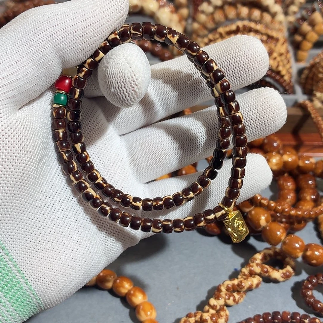 五***）紫金鼠吊坠紫金鼠卡5双圈老挝椰香料毕业级