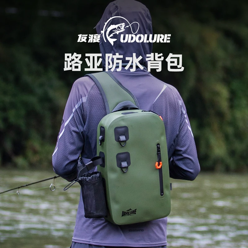 友渡防水路亚背包多功能渔具包大容量斜挎单肩包户外旅行涉水包