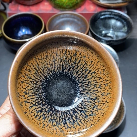 茶盏建窑建盏主人杯茶壶盖碗品茗杯038