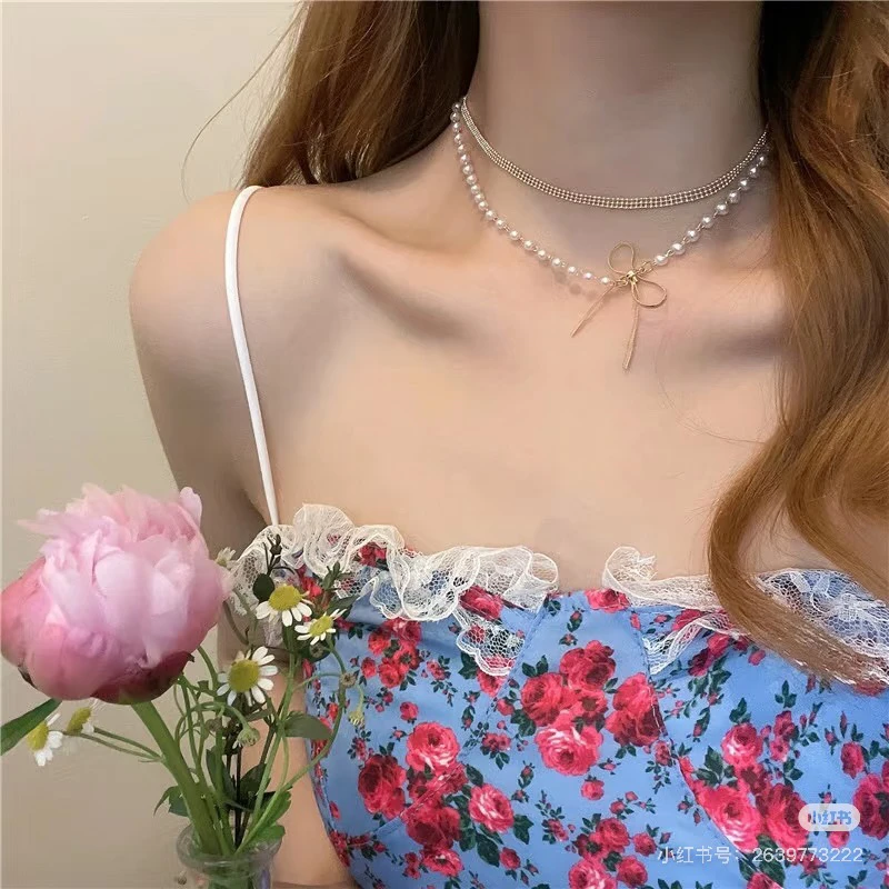 铜合金锆石项链 【001-080】铜合金项链 网红百搭