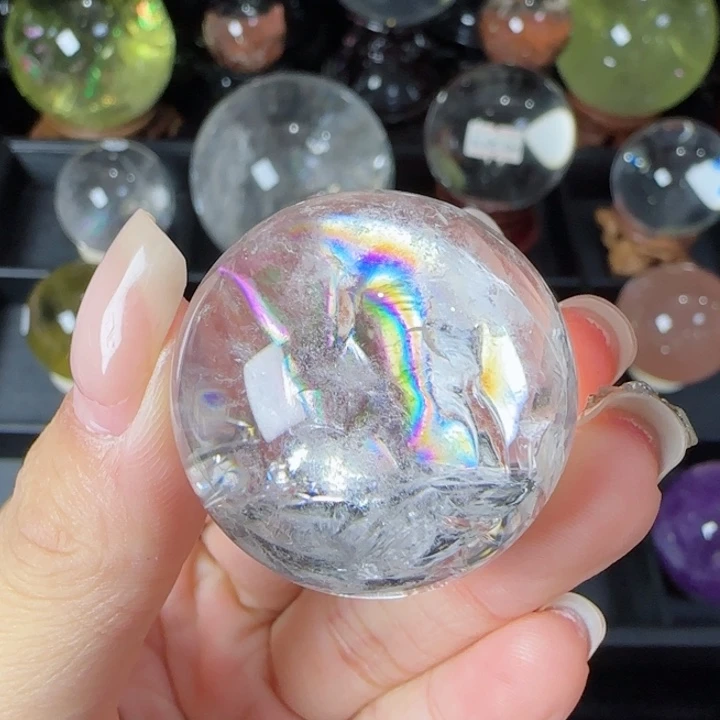 水晶天然水晶球N7未镶嵌天然白水