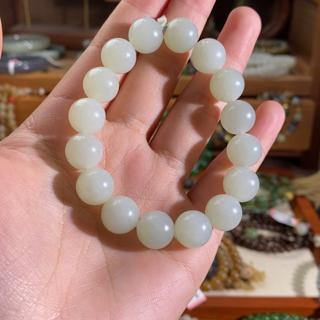 和田玉未镶嵌手链