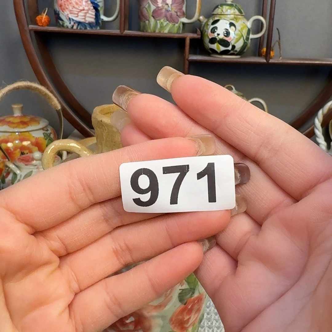 摆件拽***字景德镇手工制作