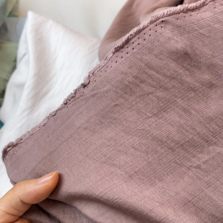 天丝（莱赛尔纤维）灰咖色棉麻2米