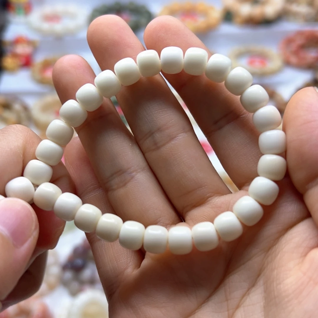 潘***明白玉菩提手串白玉菩提