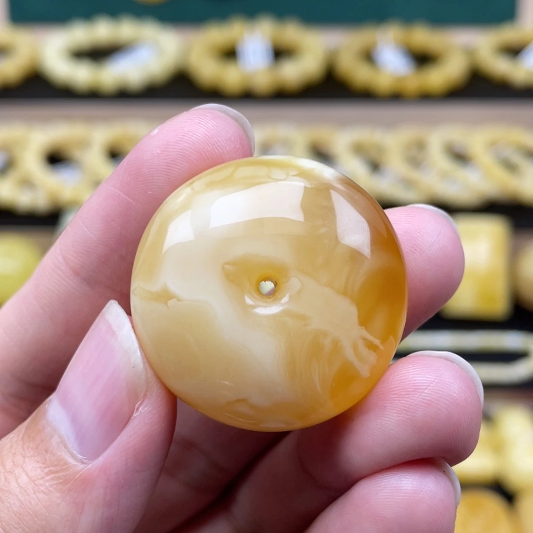 琥珀裸石未镶嵌琥珀蜜蜡