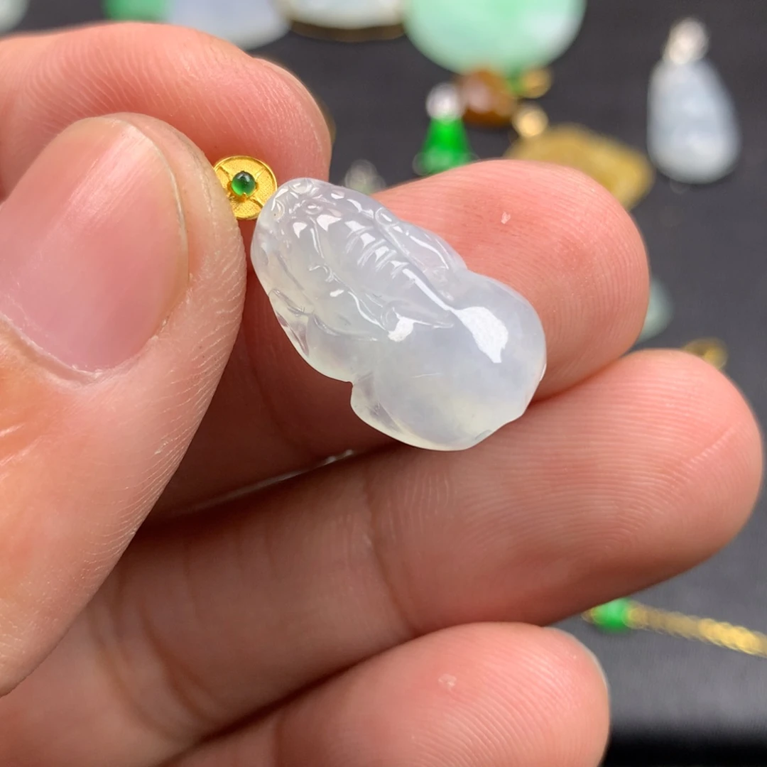 【闪购商品】颈饰18K金镶嵌翡翠翡翠