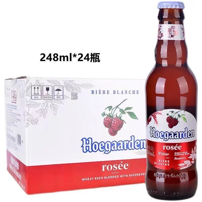 正品Hoegaarden/福佳白玫瑰红果味248ml*24瓶精酿啤酒批发