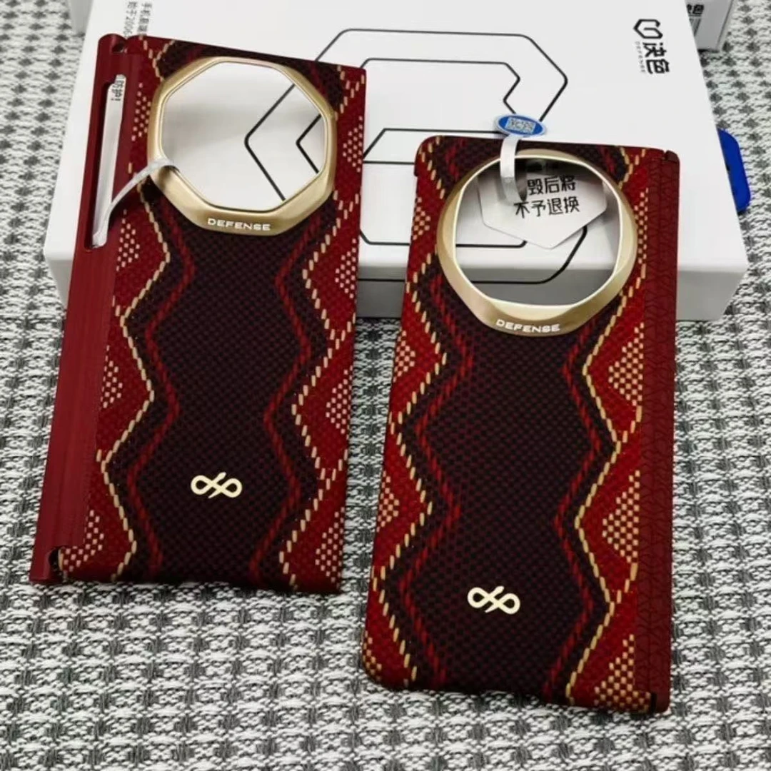 决色【蛇年限定】赤蛇权杖凯夫拉手机壳适用华为MateX6/X6典藏新款