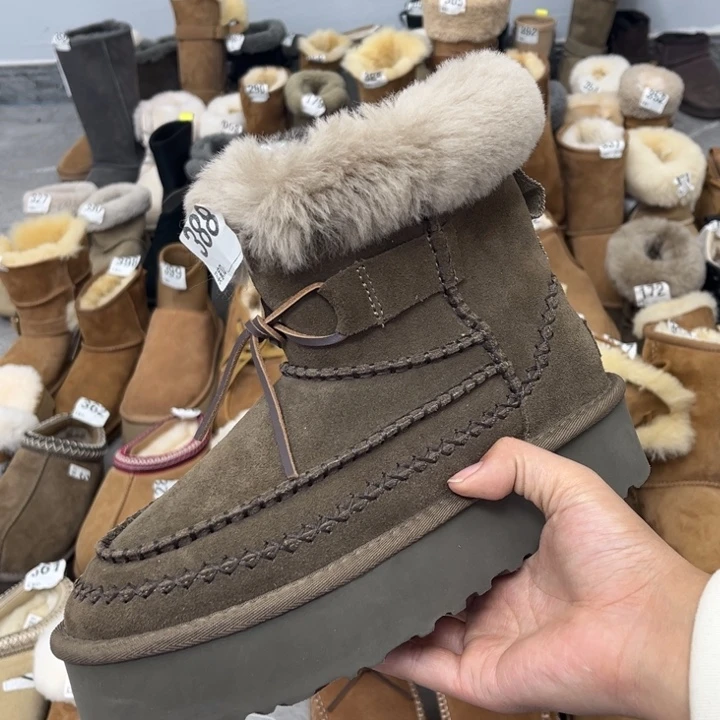 卡其阿尔派厚底37