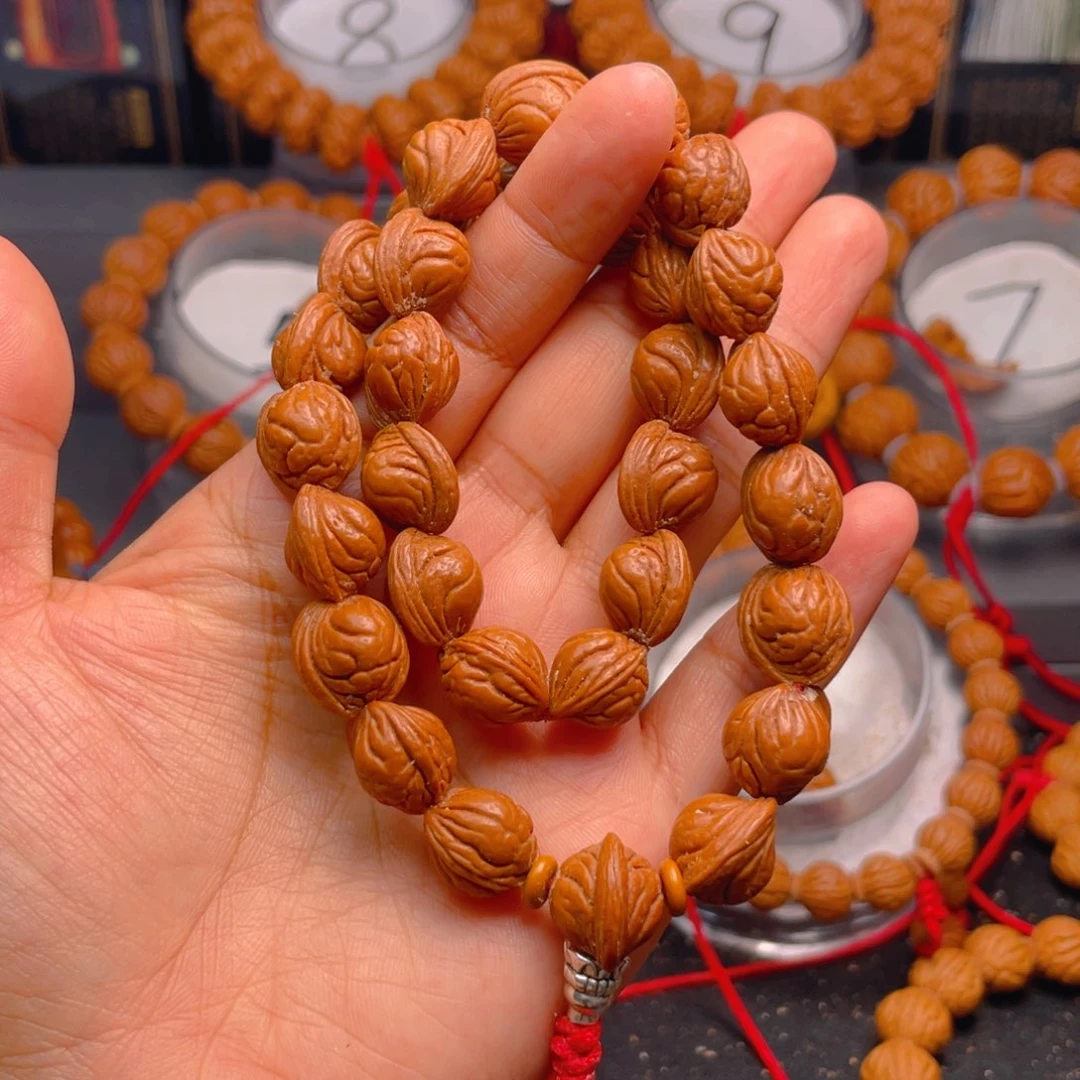 桃核手串红红火火7