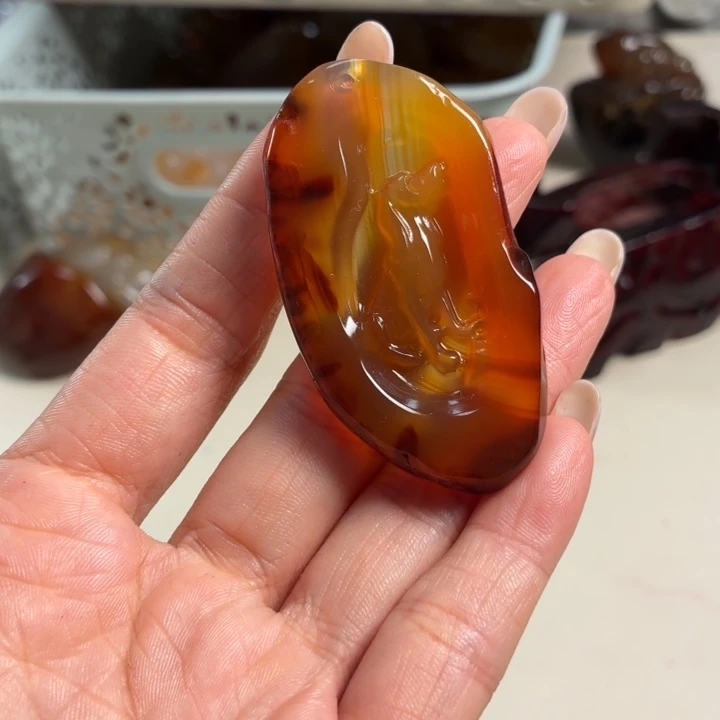 玛瑙/玉髓未镶嵌吊坠(不含链)