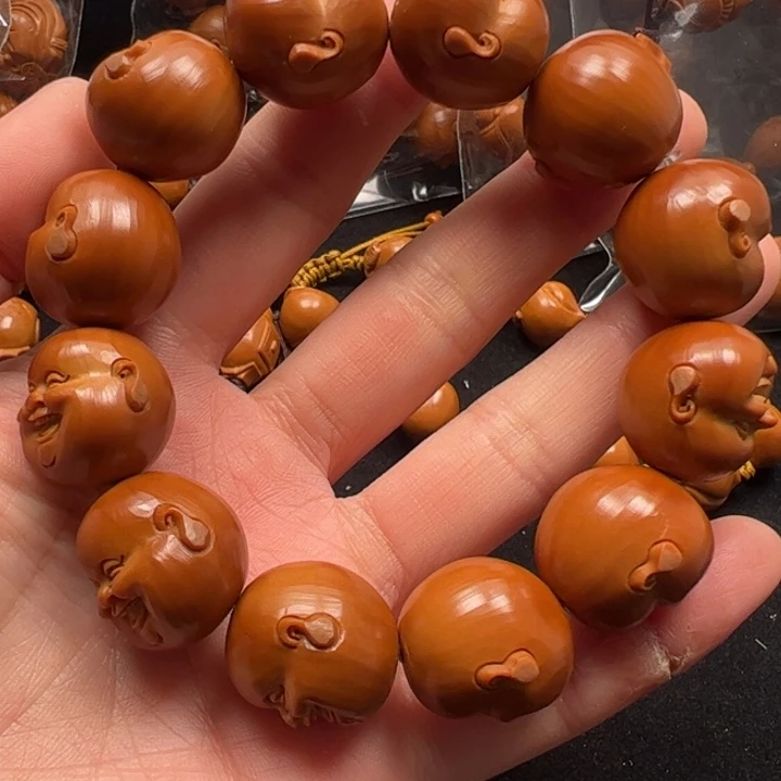 中***梦手串橄榄核19开心