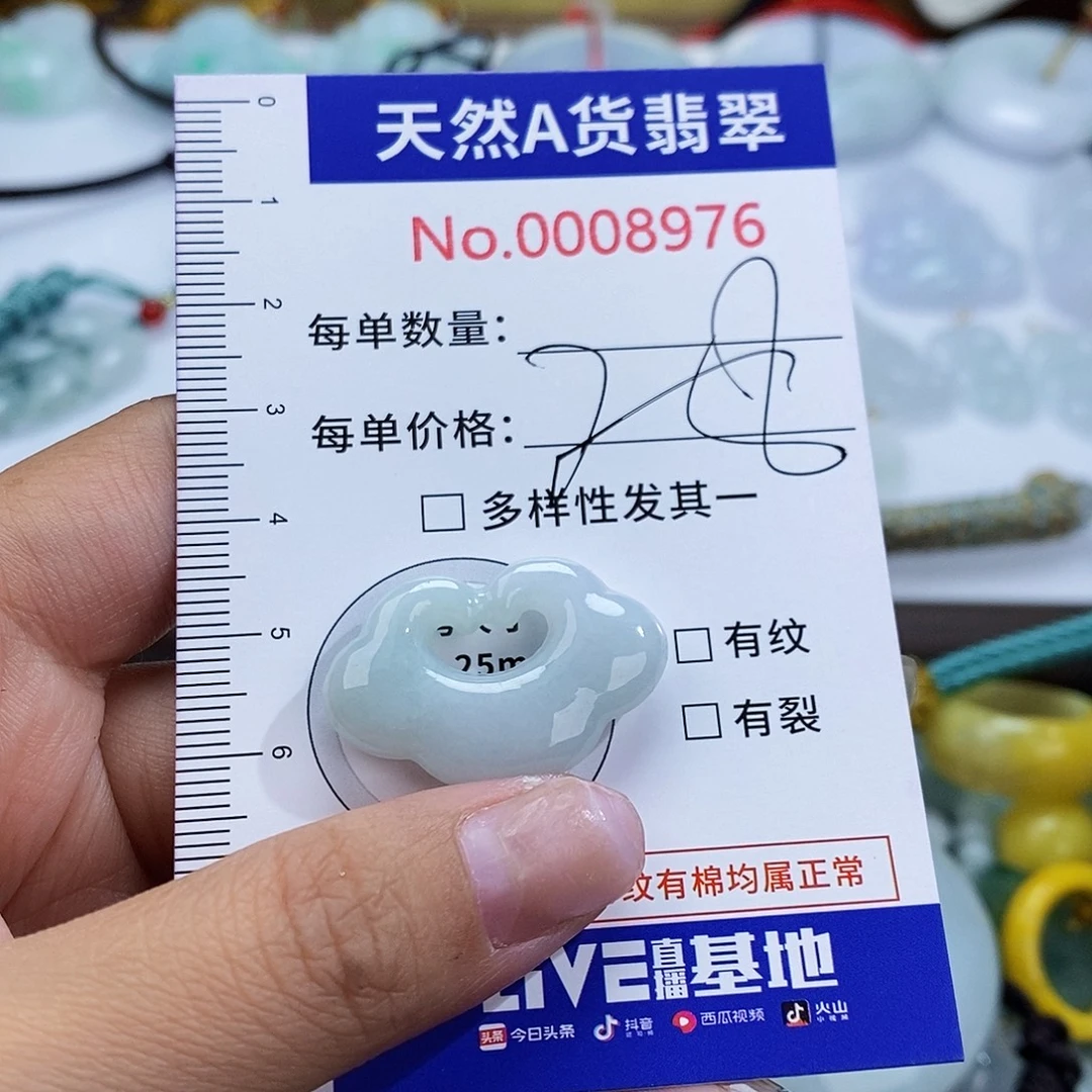 翡翠未镶嵌颈饰8976