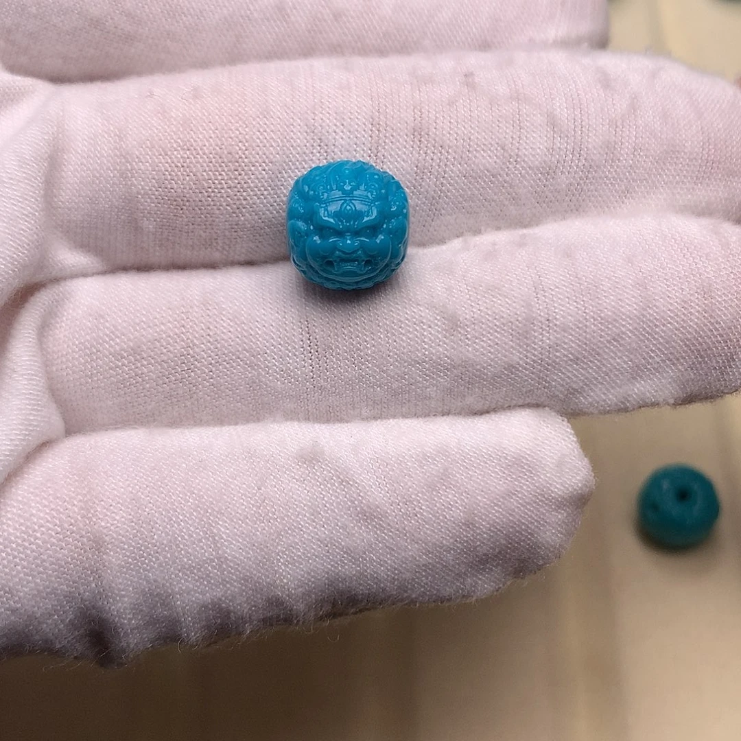 绿松石未镶嵌绿松石黑天10.9