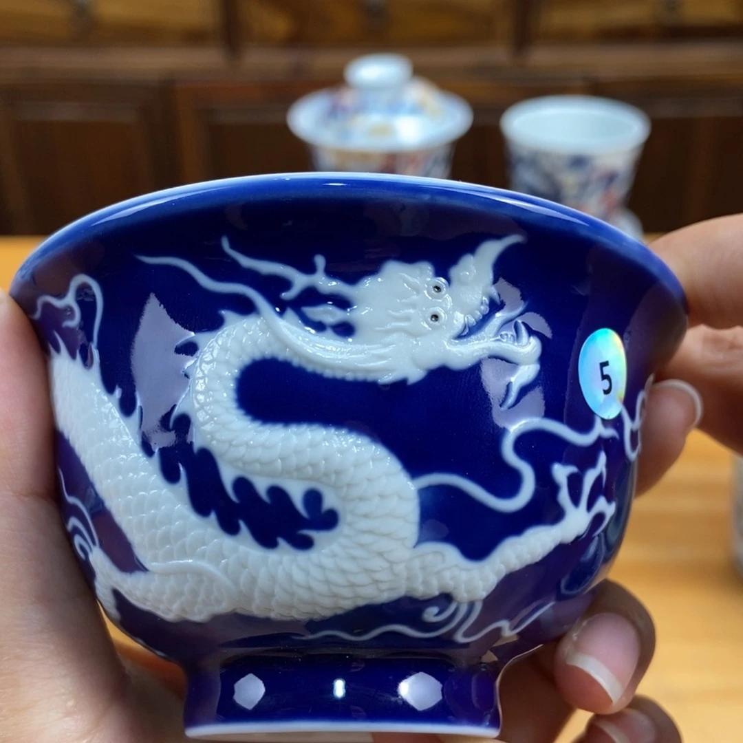 手绘现代茶具非古董