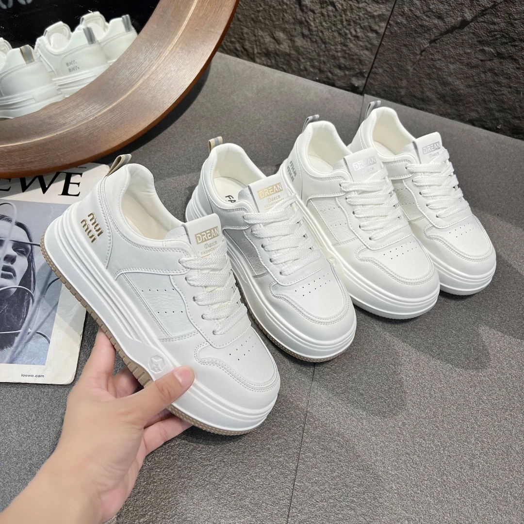 戈美其2025年春款小白鞋休闲女鞋时尚百搭真皮35201382