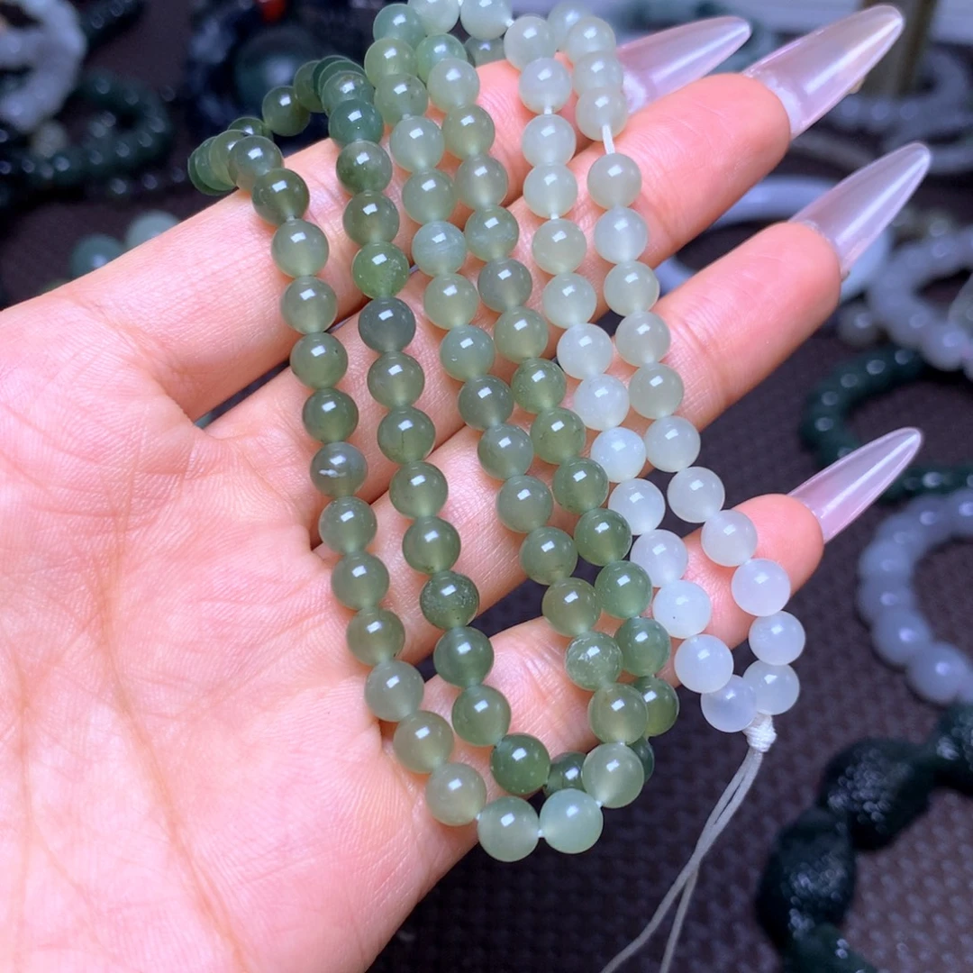 和田玉未镶嵌手串卡6