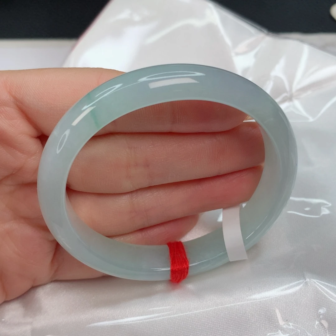 翡翠手镯未镶嵌54-55 晴绿