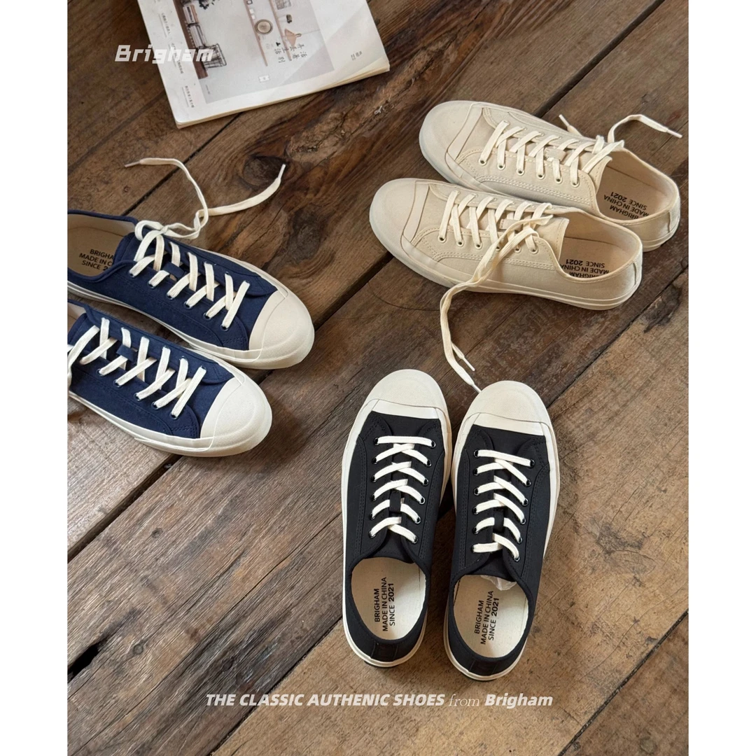 “小盘古”25ss.久留米复古经典精密珠粒仓敷帆布休闲硫化鞋K2528