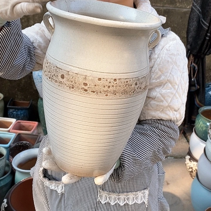 紫砂花盆正品口20高32