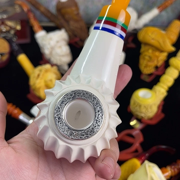 海泡石烟斗超大号螺旋平底锅201