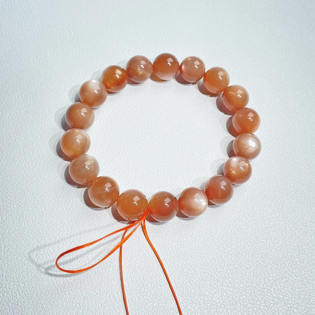 天然金沙太阳石手串爆闪七夕礼物送女生男生女款轻奢女士多样性