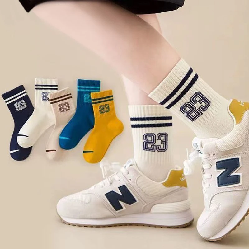 儿童袜子袜子儿童3-12岁男童春秋防臭百搭中大童中筒运动秋季