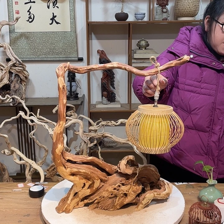 木杜鹃根根艺摆件6
