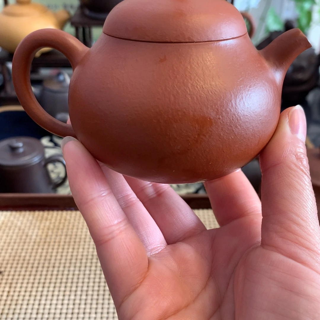 茶壶紫砂宜兴原矿朱泥150cc