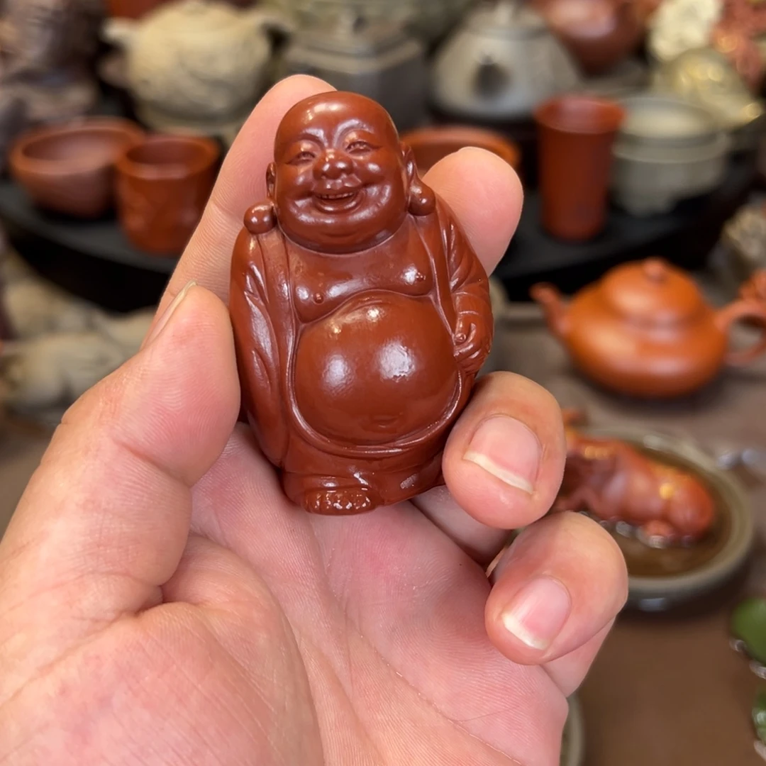 紫砂茶宠紫砂弥勒