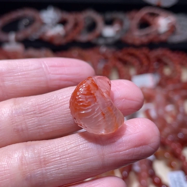 南红玛瑙冰飘配饰未镶嵌橘子瓣147