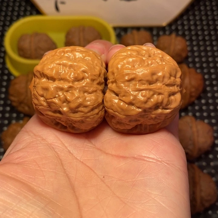 文玩核桃把件蛙饼39尺