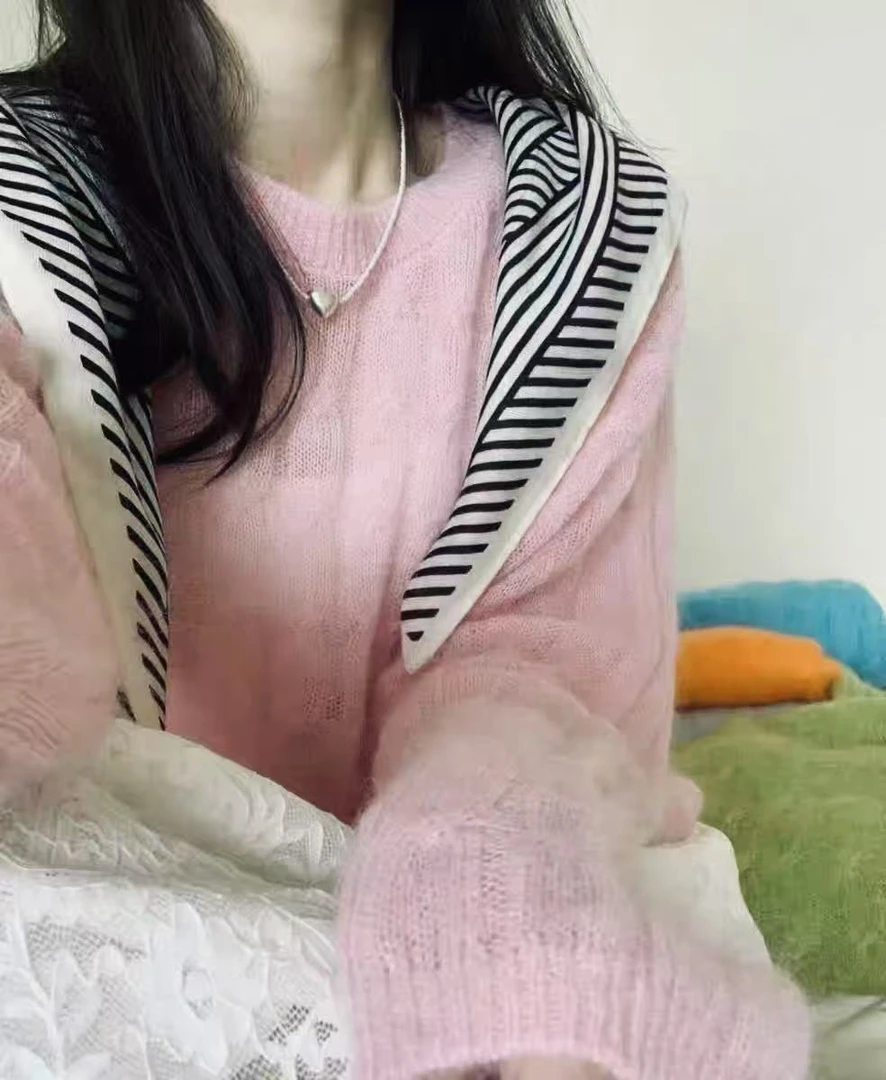 【YM高货】NN1208-2025年春季新款时尚重工长袖针织百搭减龄慵懒