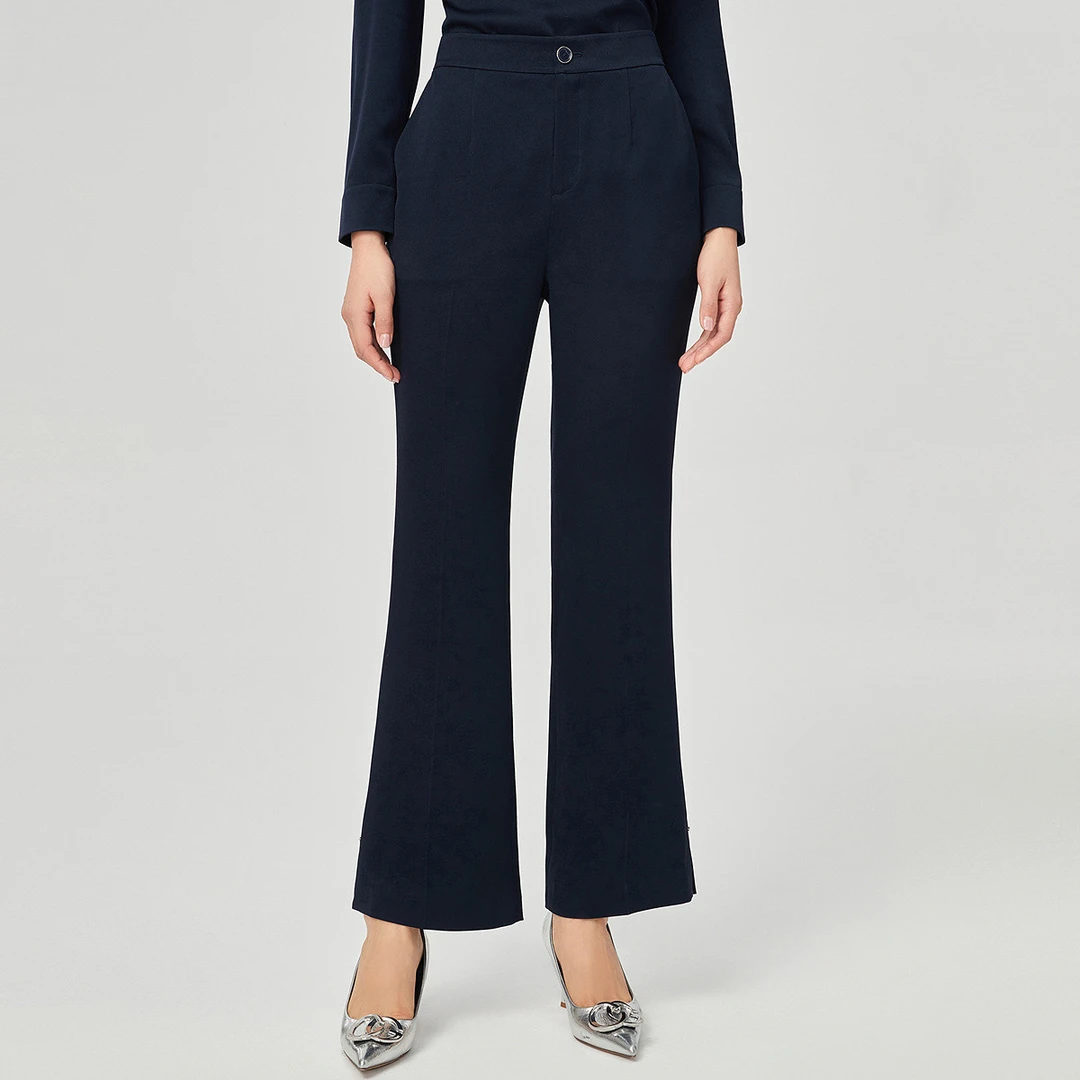 【岚岚专属】【醋酸裤】时尚气质黑色长裤通勤百搭裤子女