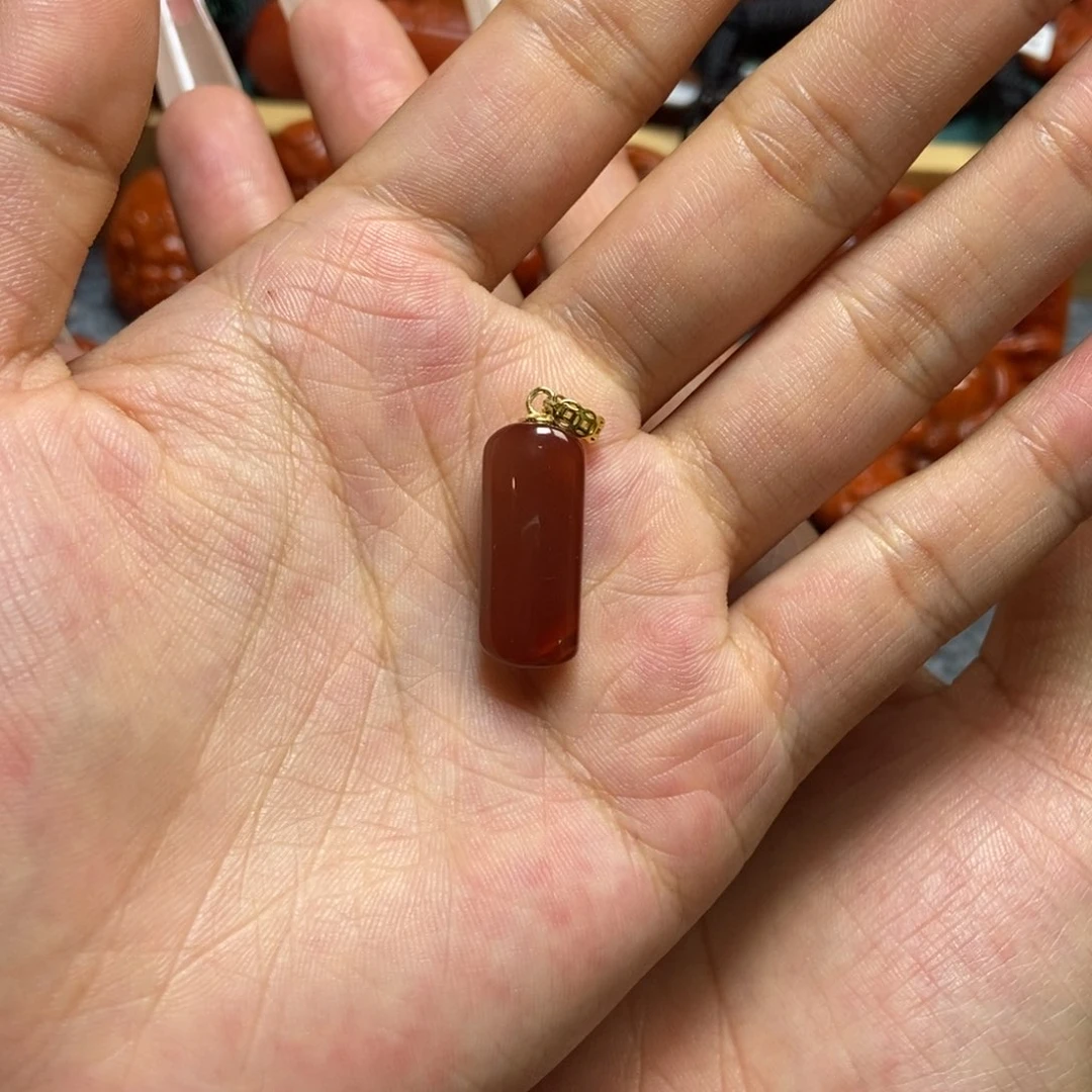 南红玛瑙未镶嵌吊坠(不含链)