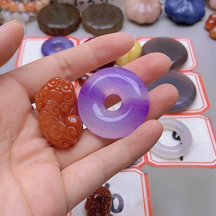 【闪购商品】未镶嵌玛瑙/玉髓珠宝半成品珊