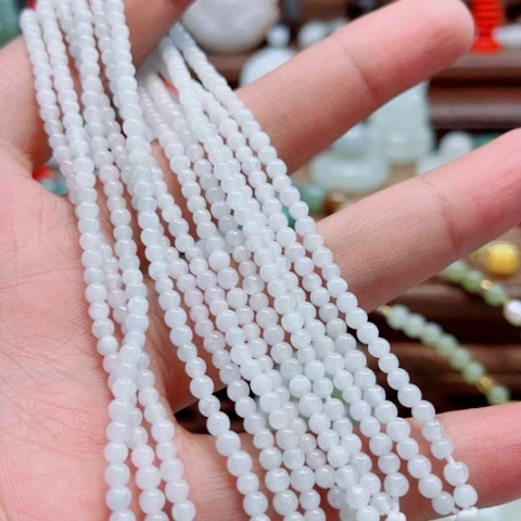 翡翠未镶嵌颈饰多样性3mm