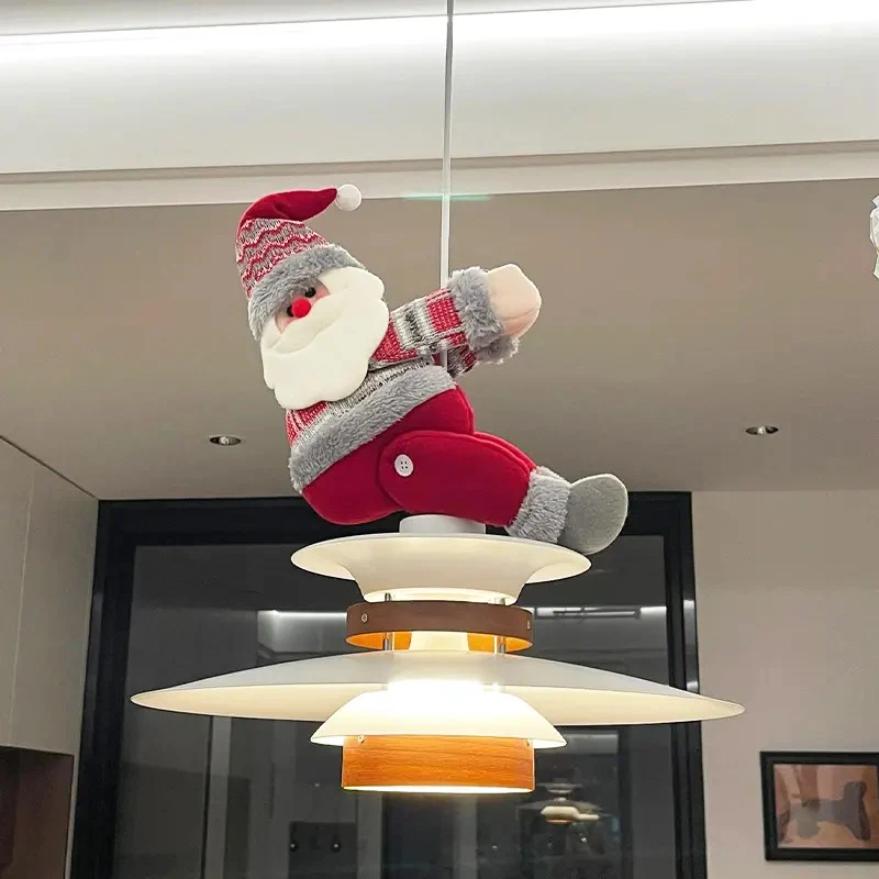 圣诞节装饰品圣诞老人玩偶挂件吊灯装饰遮丑家居摆件店铺氛围布置