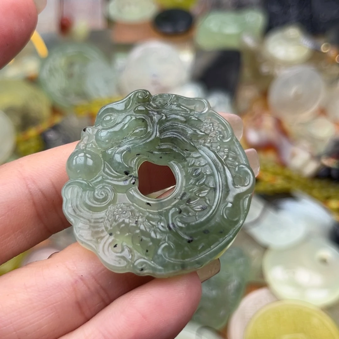 小***子蛇纹石玉未镶嵌其他