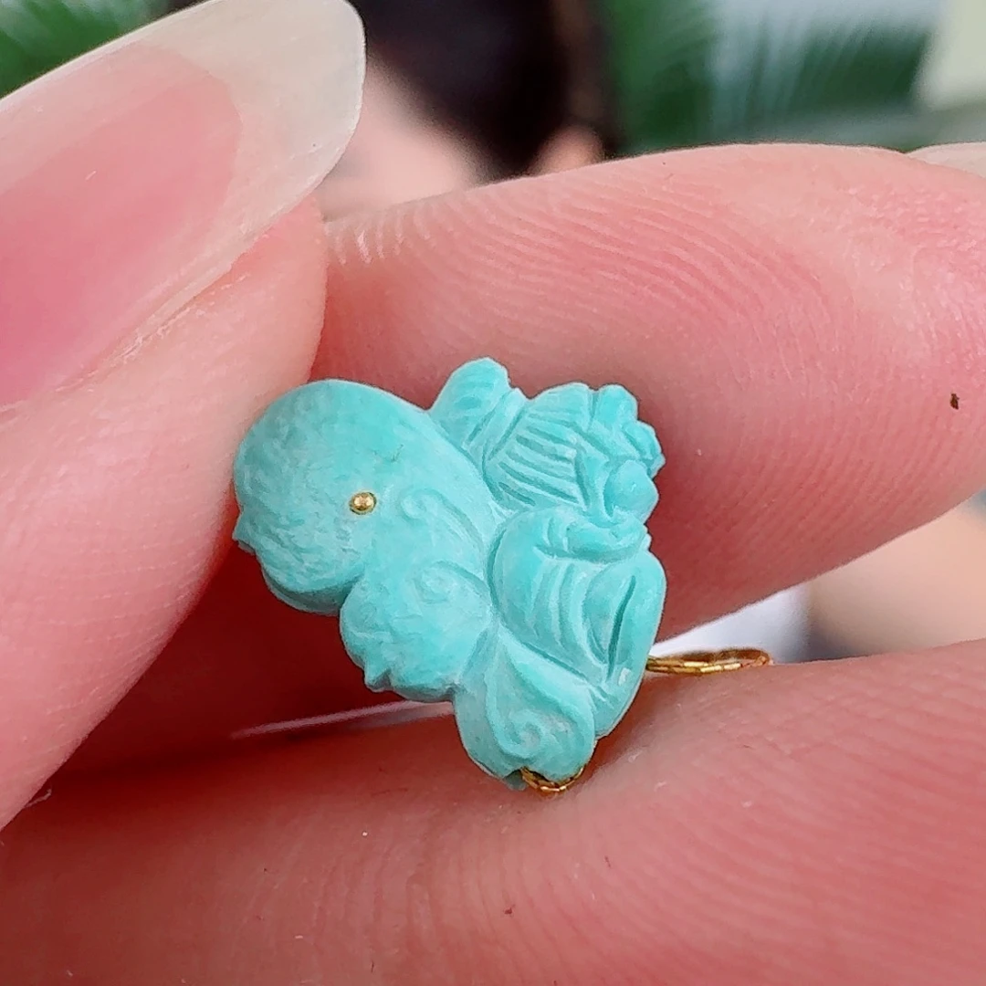 未镶嵌绿松石珠宝奇石