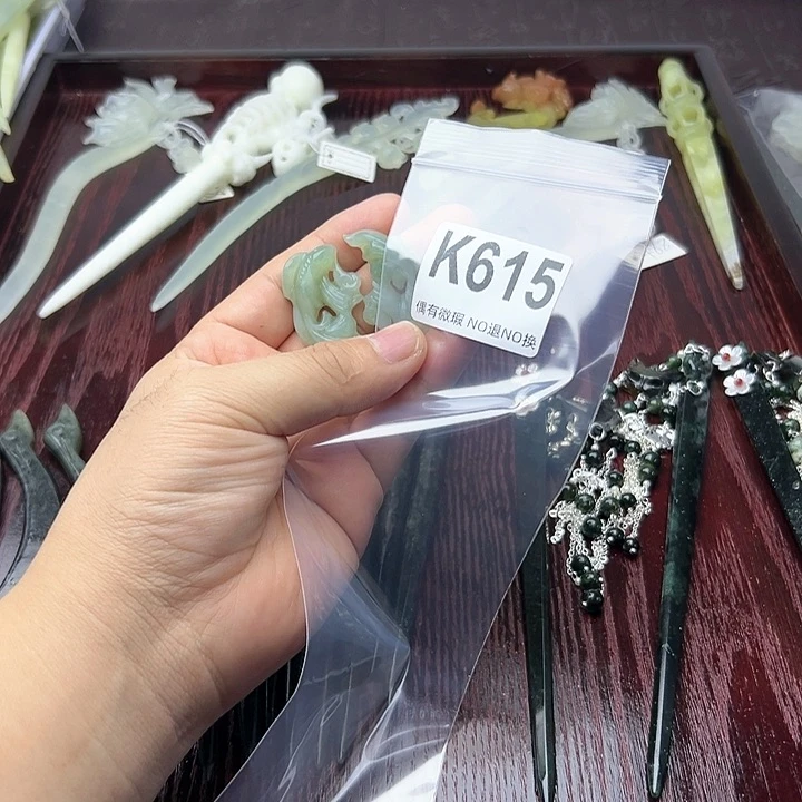 蛇纹石玉发饰合金芳***?