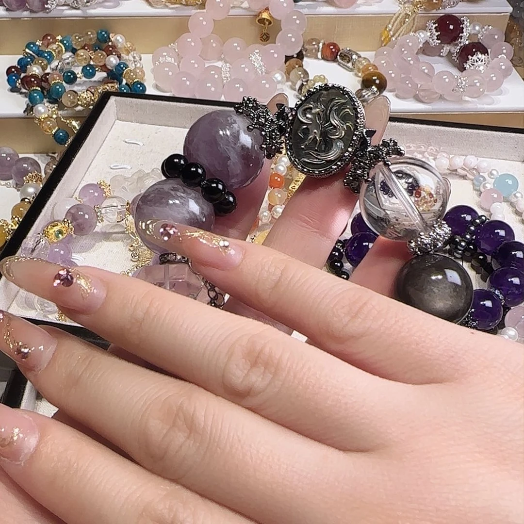 水晶手链未镶嵌吧