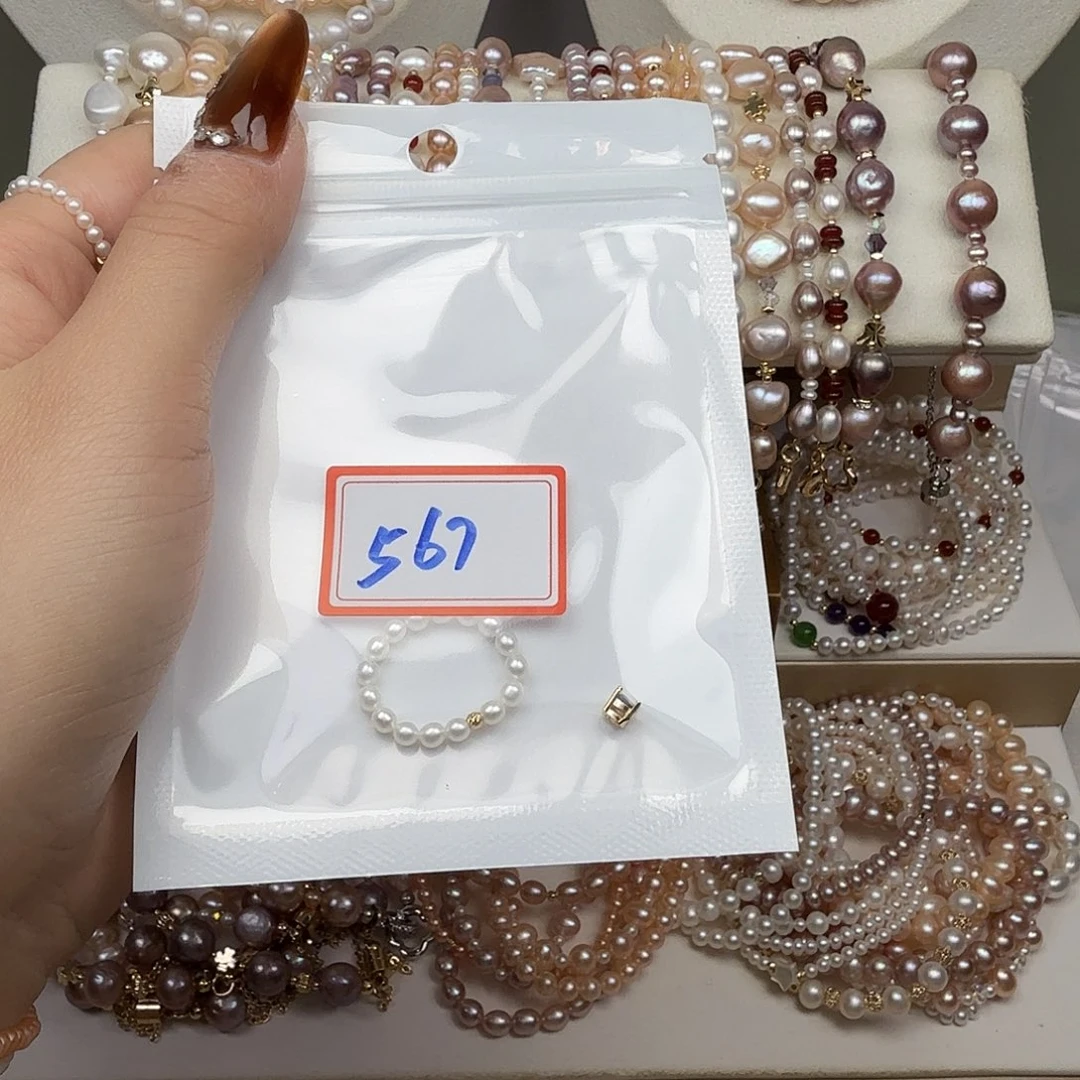 肥***门淡水珍珠手绳钛钢