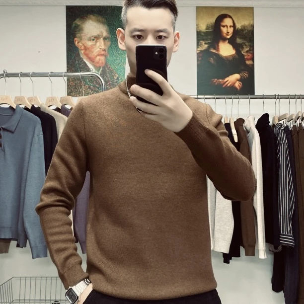 直播间福利【中领】【加绒加厚重磅700克】高端百搭一体水貂绒毛衣